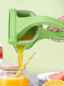 1pc Portable Aluminum Multifunctional Citrus Juicer - Efficient Manual Lemon Squeezer With Easy-Squeeze Design, Anti-Slip Handle, Effortless Citrus Press, No Electricity Needed, And Space-Saving Kitchen Storage - Essential Kitchen Gadgets For Fresh Juice Lovers