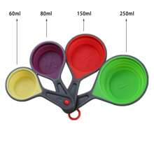 Juego de 3 piezas que incluye: Embudo de enlatado para frascos anchos y regulares, Cuchara medidora con escala, Embudos de boca ancha Set de 3, Grandes para tarros Mason, Accesorios de cocina de silicona plegables para transferir mermelada, jugo, especias y aceite