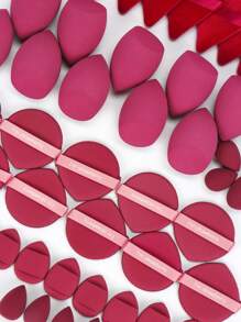 5/10/20/30/40/50/60PCS Makeup Tools Set Including:10PCS Makeup Sponges For Liquid Makeup+10PCS Mini Makeup Sponges For Liquid Makeup+10PCS Triangle Powder Puffs For Loose Powder And Makeup Setting+10PCS Air Cushion Powder Puffs For Facial Makeup+10PCS Mini Air Cushion Powder Puffs For Facial Concealer Makeup