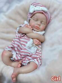 13 Inch Full Silicone Soft Reborn Doll Loulou Boy Or Girl Baby Newborn Doll For Children Birthday Gifts