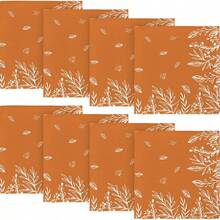 4/6/8 件秋季布餐巾 18 X 18 英寸，感恩节秋收橙色野花派对晚宴装饰可洗餐巾 - 彩色 - 查看 20