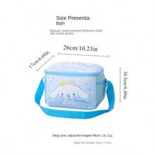 Sanrio 1 szt. Sanrio Lunch Bag Lunch Box Bag Lunch Bag Student Insulation Bag Cartoon Cute Design Duża pojemność Torba do przechowywania Może być przenośna i pochylona z tyłu Lunch Bag PU Materiał Student Powrót do szkoły Przybory odpowiednie do biura piknik na świeżym powietrzu szkoła prezenty urodzinowe prezenty świąteczne.