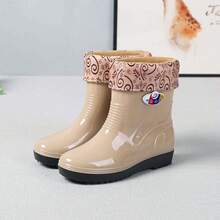 Women Water Shoes - 798卡其色(黑底加棉款) 偏小一號 - 查看 2