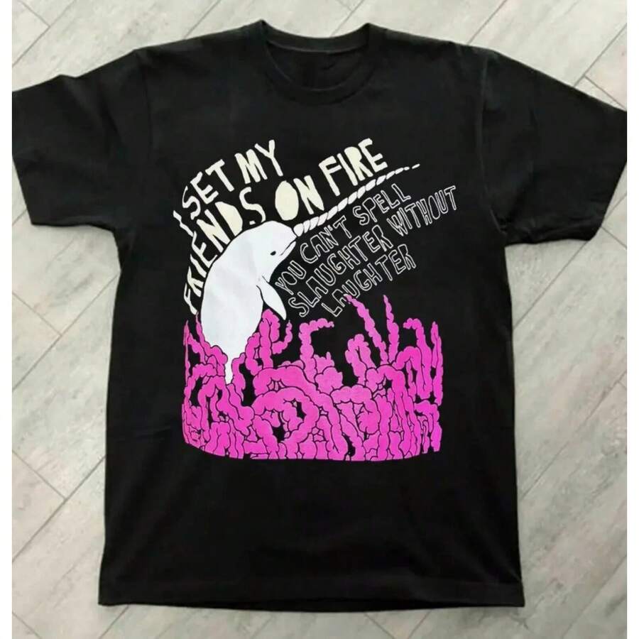 Collection I Set My Friends On Fire Band Gift For Fan S To 5XL T-Shirt - 黑色 - 查看 1