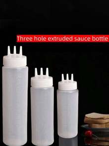 1 Chiếc, Chai Bóp, Chai Đựng Nước Sốt, Chai Đựng Gia Vị Để Bóp, Chai Bóp Gia Vị 3 Lỗ, Salad, Nướng, Nướng Bánh, Cắm Trại, Phụ Kiện Nhà Bếp Nước Sốt Salad Chai Đựng Gia Vị Sốt Cà Chua - Nhiều màu - Xem 3
