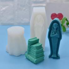 1pc Mummy Shaped Wax Candle Silicone Mold