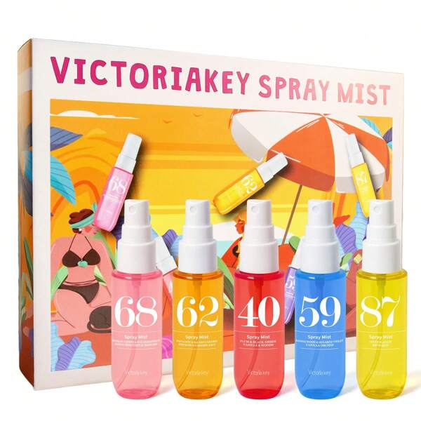 5PCS X10ml Brazilian Fragrance Spray Mist, Up To 6 Collection Choices Indoor, Outdoor Air Freshener Multi-Layered Heightened State Of Bliss Spray With Long Lasting Natural Fresh Charming Essentials, Releasing Elegant Janeiro Vanilla Coconut Floral Fruity Citrus Wood Aquatic Ocean Sea Fragrance For Dating, Party, Gathering, Holiday, Home, Hotel, Office, Ideal Gift For Family, Relatives And Friends