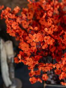 1/3/6PCS Artificial Flowers, Babysbreath Bouquets, Weddings, Home Decor, Dining Rooms, Bedrooms, Vases, Decorations, Outdoor Gardens, Flower Baskets, Valentine's Day Gift Decorations, Parties And Gatherings, DIY Wreaths, Handmade Materials - Burnt Orange - View 4