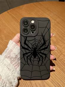 Funda de teléfono de TPU con diseño de araña - Funda protectora a prueba de golpes de Body completo, accesorios de moda unisex, funda de móvil delgada y anticaídas de borde plano y colorido + Set de cabezal cargador, adecuado para teléfono16/16Pro/18ProMax/26Plus, teléfono15XR/7/8, 15Promax, 12ProMAX, 13Pro Max, 14ProPlus 13, 14, 11, 12P, 11P y 12S, XS 7, SE2, 8P2, A54, A14, Galaxy, 12, A12, S24, SE, Y24S23S24 y S22, y A23, S21S21,S22S20, P24
