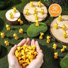 10/50/100 Pcs Mini Resin Giraffe Tiny Giraffe Resin Ornaments For Garden Home Decoration Zoo Animal Micro Landscape Ornaments Kit Fairy Dollhouse Accessories (Classic)