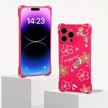 Funda para teléfono con diseño de flor naranja, funda colgante para teléfono con cuatro esquinas, 16 Plus, 14, 15 Pro, 13, 12, TPU, 1 unidad - Colores mixtos 2 - Ver 4