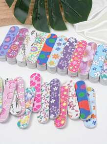 10/20 Stücke gemischte Farben Nagelfeilen, bunter 7-seitiger Leopard Nagelpolierer, Nagelhautschiebers, Schleifen und Formen Nagelpolierstäbchen, geeignet für Anfänger und Nagelsalons