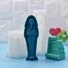 1pc Mummy Shaped Wax Candle Silicone Mold
