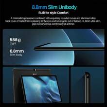 4GB RAM+64GB ROM/10.1英寸儿童平板电脑/8核2.3GHz/安卓13 MTK6762/1920x1200 IPS高清分辨率IPS屏幕/5MP+8MP摄像头/6000mAh大电池/支持WiFi游戏/金属平板BDF S10儿童教育平板电脑（包含：包装盒/数据线/说明书/OTG/卡针）