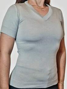 Women's Short Sleeve Blouse | Short Sleeve Blouse | Summer Blouse | Short Sleeve Elastane Blouse - Tiếng Việt - Xem 5