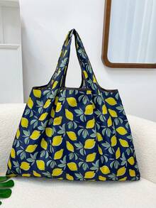 Lemon Casual Commuter Foldable Tote Bag, Large Capacity - Multicolor - View 2