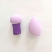 1/2/3pcs Multi Color Mushroom Head (Yellow,Blue,Purple,Green,Pink,Orange,Black) ,Air Cushion Powder Puff For Facial Concealer Makeup Cream And Foundation Cream Mixed Beauty Sponge,Makeup Sponge Head Puff Green Festival Leprechaun