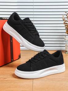 男士经典黑色透气商务休闲通勤步行鞋，百搭正装鞋，适合节日、聚会、送礼 - 黑色 - 查看 4