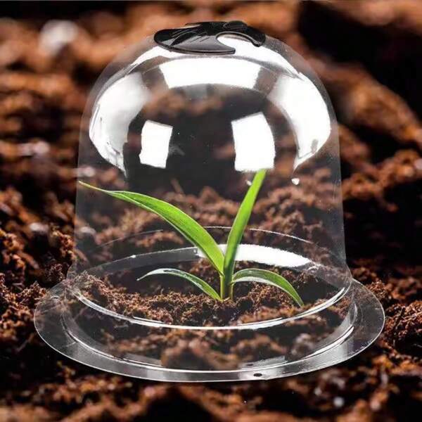 10pcs Seedling Warmth Cover, Gallon Pot Lid, Plant Frost Protection Cover, Warm Flower Pot Cover, Breathable Overwintering Cover For Flowers