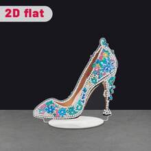 5D DIY 钻石艺术绘画套装，办公桌装饰蝴蝶设计，圆形钻石艺术，亚克力动物主题工艺品，节日礼物装饰，圣诞礼物