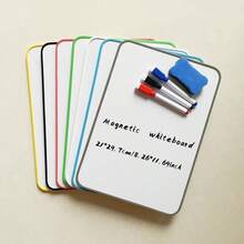Magnetic Whiteboard Two-Sided Bordered Whiteboard Clipboard Magnetic Board For Household Handle Official Business Write Leave A Message Work Study Record Important Messages Whiteboard