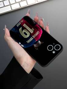 Modern Football Player Silhouette Stylish Phone Case, Minimalist Design New Hot Selling Delicate Phone Cover, A Simple Unique Fashion Phone Case Compatible With Apple 16 15 14 13 12 11 Plus Pro Max Mini 7/8 Plus Xr X Xs Max, The Best Gift For Friends, Family And Colleagues - Multicolor - View 2