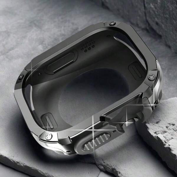 Rugged Cover For Apple Watch 40mm 41mm 44mm 45mm 42mm 46mm 49mm Case Military Grade Flexible Shockproof TPU Cover NO Screen Protector For Apple Watch Series 10 9 8 7 6 5 4 3 SE Ultra