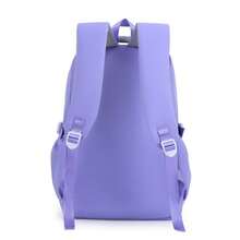 Multineos Comercial Large Capacity School Backpack For Female Student Waterproof Nylon - Purple - View 3