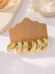 Ensemble de boucles d'oreilles transparentes en forme de larme, européennes et américaines, à la mode, populaires, polyvalentes, illuminantes
