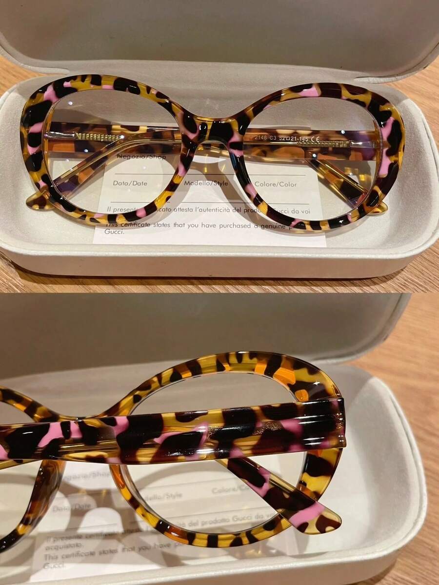 2025 Latest Super Cute Pink Leopard Print Plain Mirror Retro Reading Glasses Thick Square Big Frame Lens Anti Glare Digital Eyestrain Oversized Retro Reading Glasses For Women, Oprah Style Large Readers Small Face Square Cateye Reduce Eye Fatigue On Computers, TVs, Phones, And Games, Suitable For Reading/Computer Reading Lense Screen Protector Plain Glasses Clear Lens Glasses - 豹紋 - 查看 1