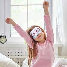 10 Pcs White Eye Mask Bulk Sleepover Party Supplies Sublimation DIY Color Decorate Your Own Sleep Blindfold Plain Soft Eye Coverings With 8 Pcs Fabric Marker Pens For Travel Game Wedding - White - View 6