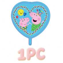 Hasbro Ensemble de 156 pièces de vaisselle et ballons Peppa Pig sous licence officielle. Comprend des assiettes, des tasses, des serviettes, des ballons, des sacs-cadeaux, des chapeaux de fête, des bannières, une nappe, des confettis et des autocollants. Décorations d'anniversaire thème rose