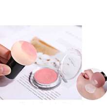 1/2/3pcs Multi Color Mushroom Head (Yellow,Blue,Purple,Green,Pink,Orange,Black) ,Air Cushion Powder Puff For Facial Concealer Makeup Cream And Foundation Cream Mixed Beauty Sponge,Makeup Sponge Head Puff Green Festival Leprechaun