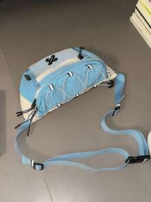 时尚休闲简约腰包，适合大学生 - 藍色 - 查看 2