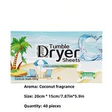 iDestry Dryer Sheets Bulk Natural Fabric Softener Plant Lavender Floral Fragrance, Coconut Fragrance Laundry Softener Naturally Pet Clothing Cleaning Aromatherapy Tablets - Multicolor - View 12