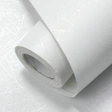 1 Roll Of White Silk Wallpaper Easy To Transform Your Bedroom With Peelable Vinyl Self-Adhesive Paper Customized In Multiple Sizes Self-Adhesive Wallpaper Simple Silk Texture Film Suitable For Bathroom Kitchen Wedding Decoration Dormitory And Home Decoration Furniture Renovation 15.7inX39.3/118.1/196.8in Wall Paper Wall Stickers Room Decor Wall Decor