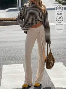 Women's Long Sleeve Shirts Casual Crew Neck Basic Fall Tops Loose Fit Comfy