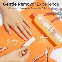 Modelones Removedor de esmalte de uñas de acetona, removedor de esmalte de gel profesional, removedor de pegamento de uñas fórmula natural con aceite de jojoba para hidratación y cuidado de uñas - Limón - Ver 5