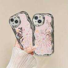 Fundas para celular 11, 12, 13, 14, 15, 16 Plus, Pro, Promax, XSMAX, XS/X. Diseño ondulado electrochapado. Alta gama, calidad superior. - Blanco - Ver 3