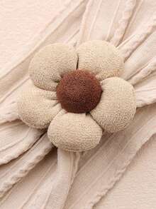 1 Set Autumn Winter New Felt Six-Petal Flower Baby Headband, Cute Elastic Nylon Intricately Woven Infant Hair Accessories