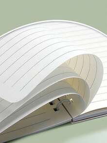 1/4件A5线圈笔记本，厚实，舒适，波纹图案，可爱A5线圈笔记本 - 彩色 - 查看 3