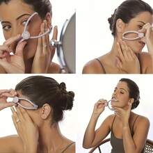 1 pieza de removedor de vello facial, línea de depilación para mujeres, herramienta pequeña para depilarse el rostro, herramienta de depilación facial indolora, herramienta de eliminación de vello facial con línea de resorte adecuada para mejillas, cejas y mentón, herramienta de belleza femenina portátil. - Morado - Ver 5