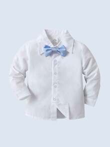 BOARNSEORL 3 件套年轻男孩绅士套装：蝴蝶结领衬衫、格子裤和背心，时尚，适合婚礼、生日、周年纪念日、正式活动