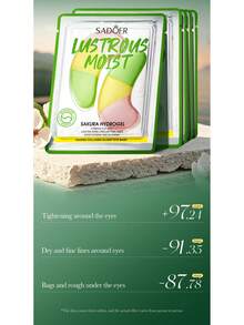 5pcs/Pack Collagen/Cherry Blossom Water Gel Eye Masks, Moisturizing & Nourishing Gel Eye Patches, Tightening Skin, Fading Dark Circles & Fine Lines, Brightening Complexion - Multicolor - View 7