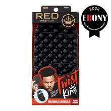 Bow Wow X Twist King Premium Luxury Twist Styler Brush With 3PCS Plastic Styling Piks Durable Washable Afro Curl Sponge Racket For Barbers And Daily Use Ideal For Curly Coiled 4C Hair Trending Now Daily Pick - Red - View 2