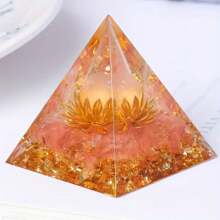 Pyramide pour énergie positive, cristaux de guérison en citrine et pierre de sable bleue orgonite pour réduire le stress, équilibrer les chakras, la guérison Reiki et la méditation. Attire la chance et le succès. Pyramide de cristaux de guérison, générateur d'énergie en cristal d'améthyste pour le yoga, Reiki et la méditation. Pyramide de météorite violette, pyramide de lotus en œil de tigre, pyramide de lotus doré en pierre de sable bleue