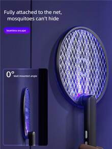 Foldable Mosquito Killer Trap Bug Zapper Racket 3 Layer Electric Rechargeable Insect Killer Racket Against,500mAh - Multicolor - View 6