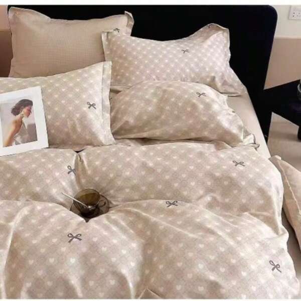 3 Stücke/Set 100% Baumwoll Bettbezug & Kissenbezug Set, geeignet für alle Jahreszeiten