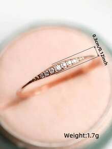 时尚戒指一件装，女士婚礼订婚派对首饰，情人节礼物 - 1# - 查看 6