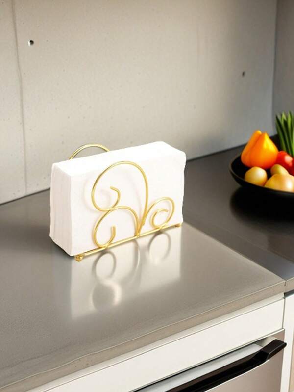Tissue Dispenser, Hollow Out Design Napkin Holder, Metal Cartoon Tree Shaped Napkin Rack For Kitchen Countertop, Dining Table, Table Decoration, Home Decoration